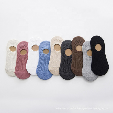 Female low cut non slip boat women socks